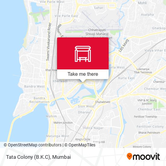 Tata Colony (B.K.C) map