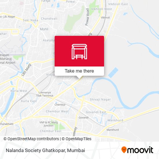 Nalanda Society Ghatkopar map