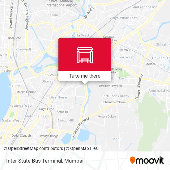 Inter State Bus Terminal map