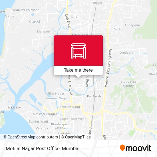 Motilal Nagar Post Office map