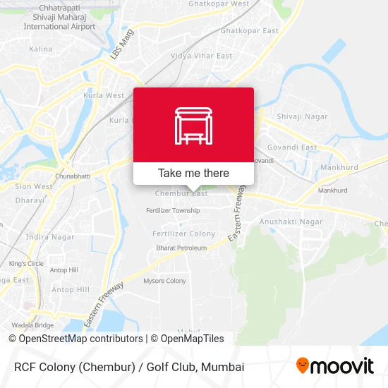 RCF Colony (Chembur) / Golf Club map