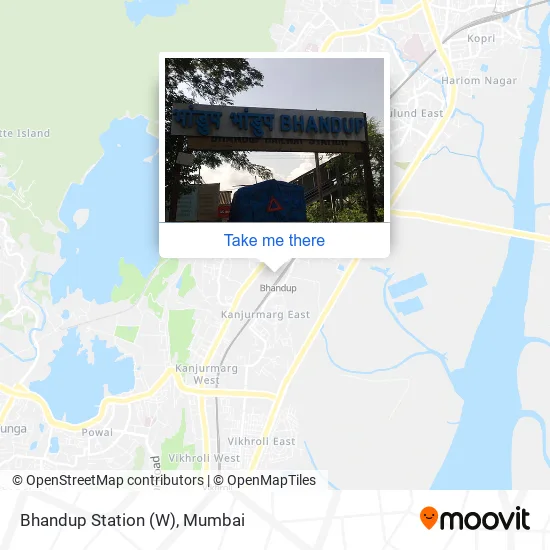 Bhandup Station (W) map