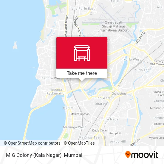 MIG Colony (Kala Nagar) map