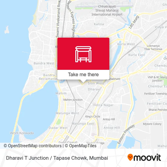 Dharavi T Junction / Tapase Chowk map