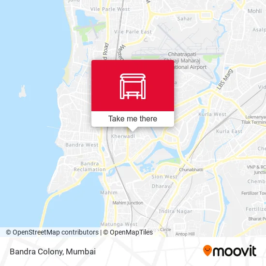 Bandra Colony map