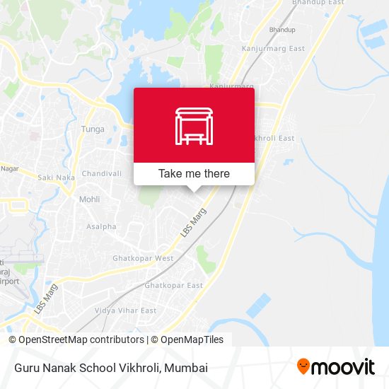 Guru Nanak School Vikhroli map