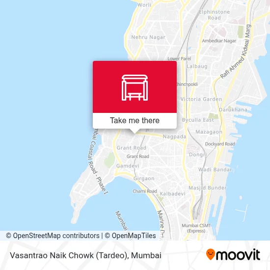 Vasantrao Naik Chowk (Tardeo) map