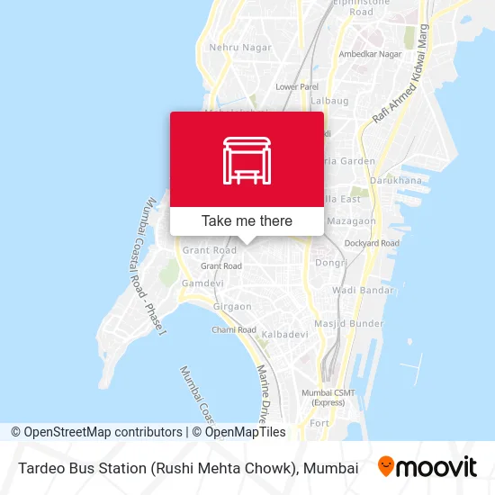 Tardeo Bus Station (Rushi Mehta Chowk) map