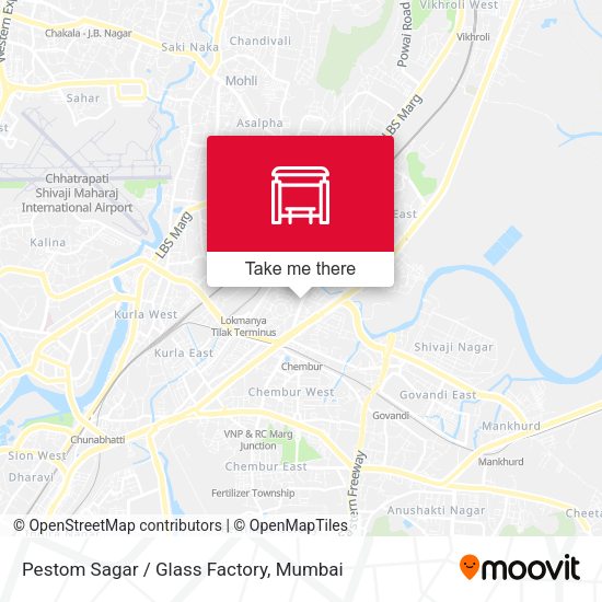 Pestom Sagar / Glass Factory map