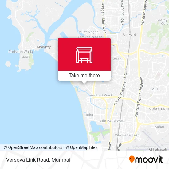 Versova Link Road map