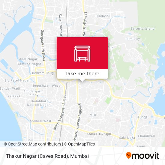 Thakur Nagar (Caves Road) map