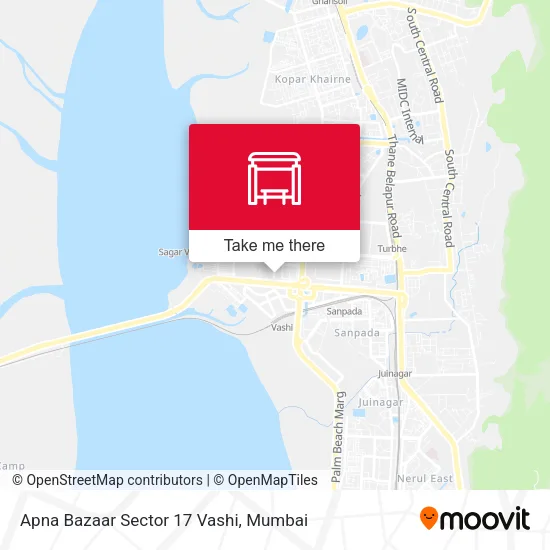 Apna Bazaar Sector 17 Vashi map