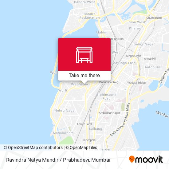 Ravindra Natya Mandir / Prabhadevi map