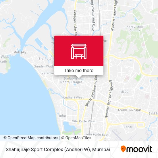 Shahajiraje Sport Complex (Andheri W) map