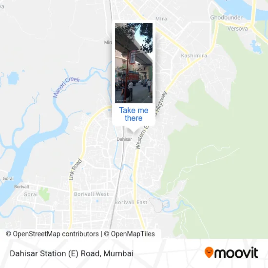 Dahisar Station (E) Road map
