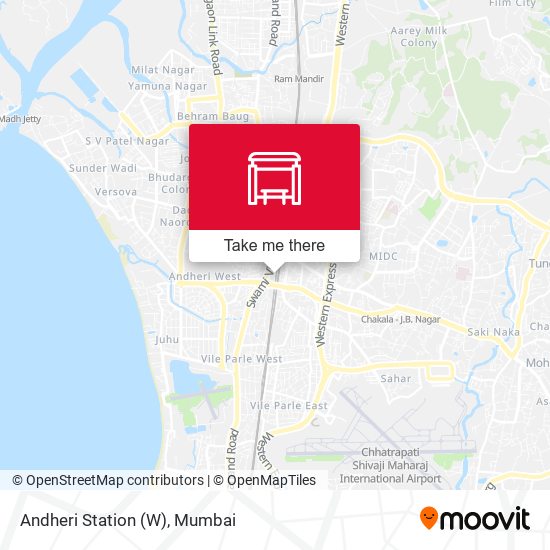 Andheri Station (W) map