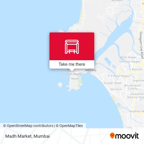 Madh Market map