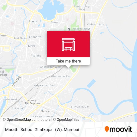 Marathi School Ghatkopar (W) map