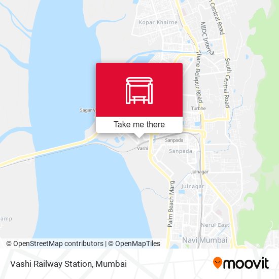 Vashi Railway Station map