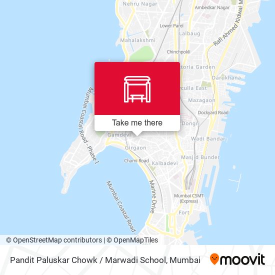 Pandit Paluskar Chowk / Marwadi School map