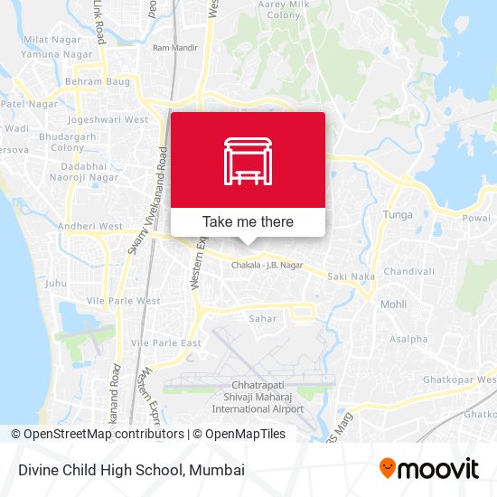 Divine Child High School map