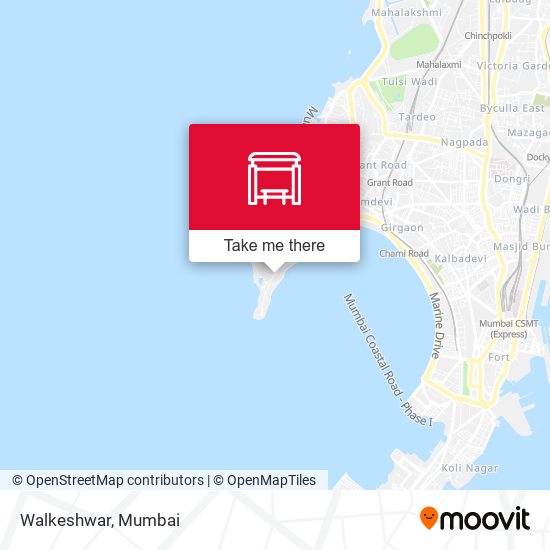 Walkeshwar map