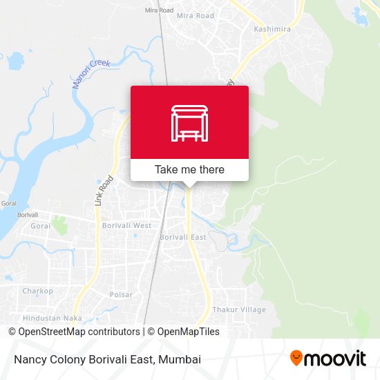 Nancy Colony Borivali East map
