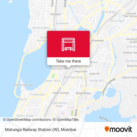 Matunga Railway Station (W) map