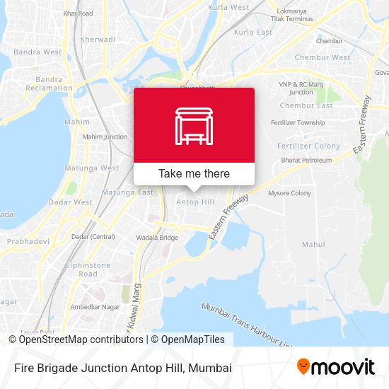 Fire Brigade Junction Antop Hill map