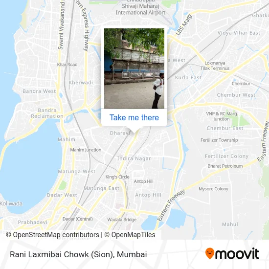Rani Laxmibai Chowk (Sion) map