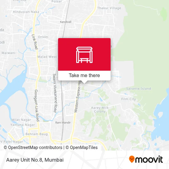 Aarey Unit No.8 map