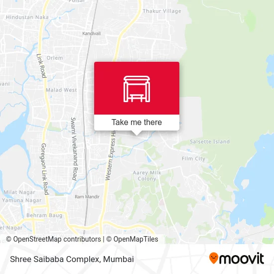 Shree Saibaba Complex map