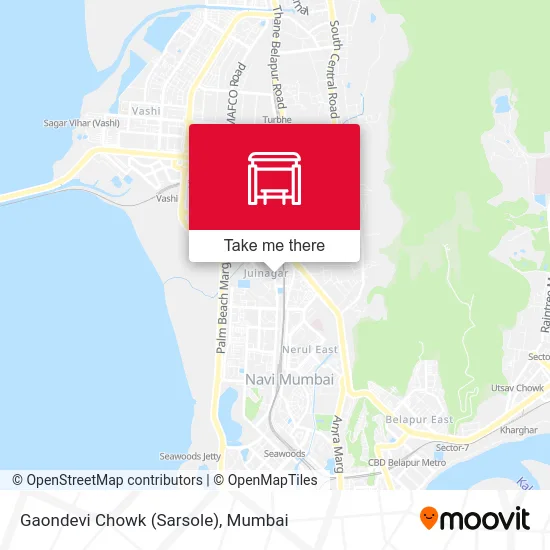 Gaondevi Chowk (Sarsole) map