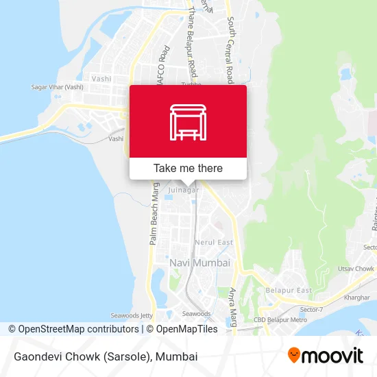 Gaondevi Chowk (Sarsole) map