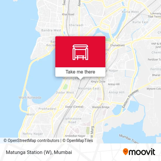 Matunga Station (W) map