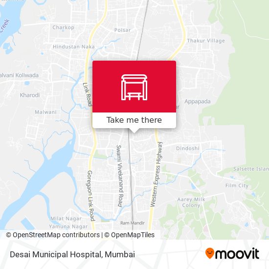 Desai Municipal Hospital map