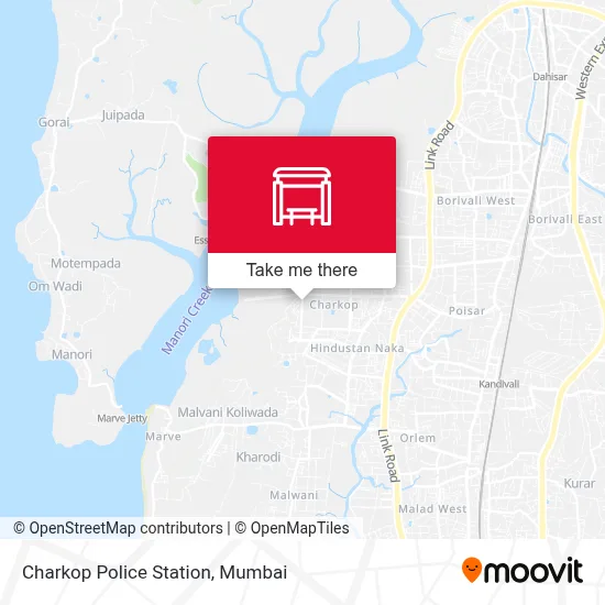 Charkop Police Stn. map