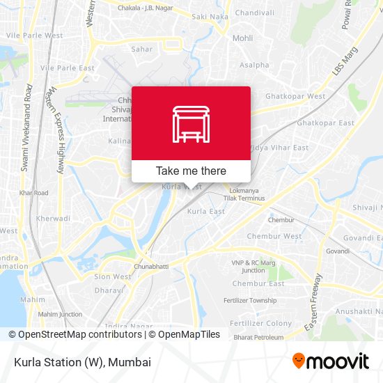 Kurla Station (W) map