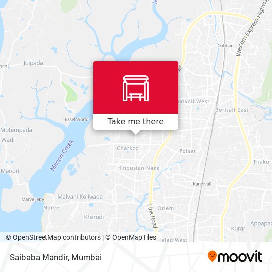 Saibaba Mandir map