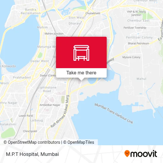 M.P.T Hospital map