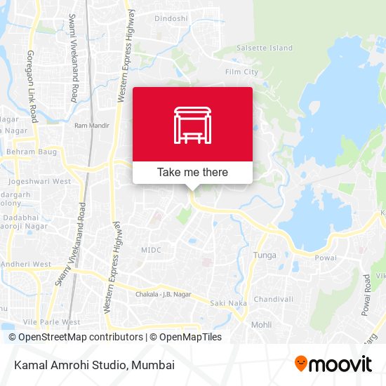 Kamal Amrohi Studio map