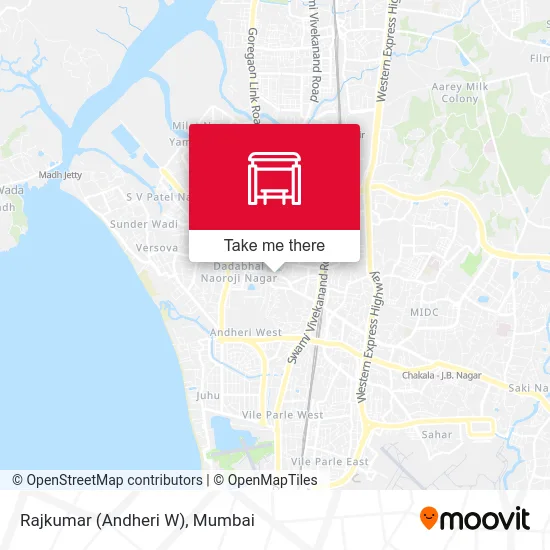 Rajkumar (Andheri W) map