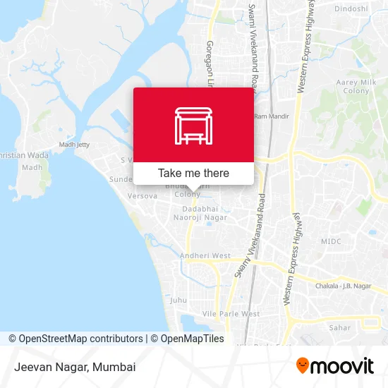 Jeevan Nagar map