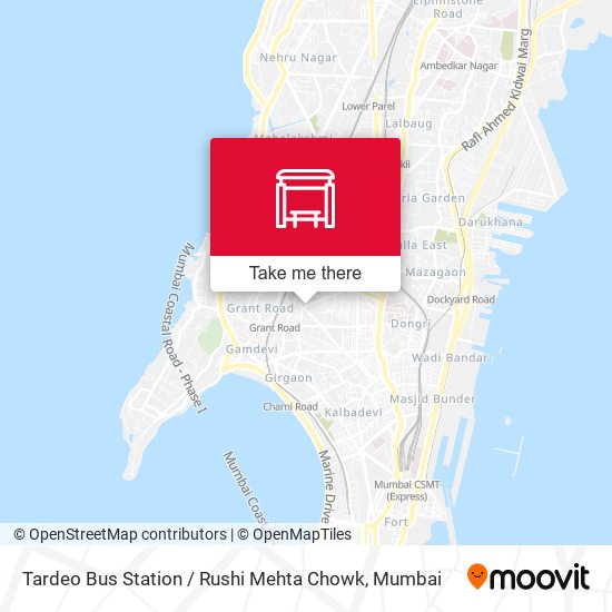 Tardeo Bus Station / Rushi Mehta Chowk map