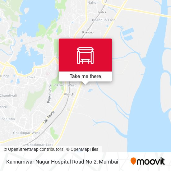 Kannamwar Nagar Hospital Road No.2 map