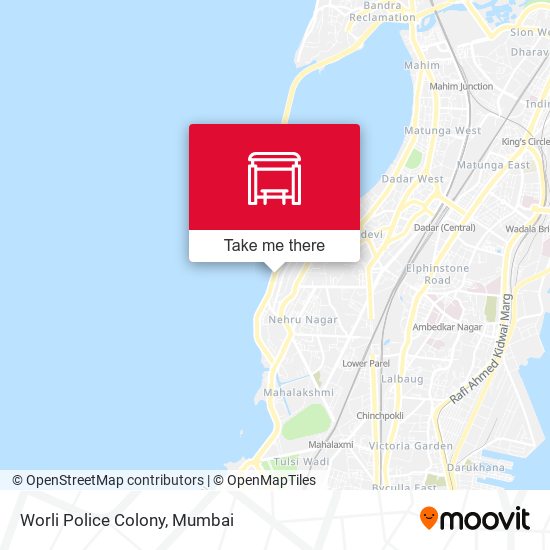 Worli Police Colony map