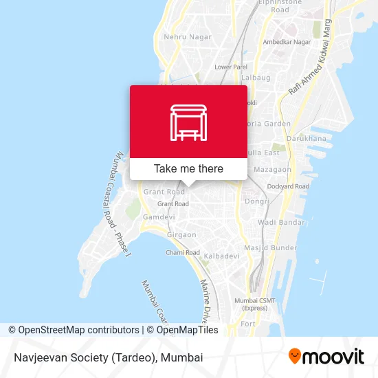 Navjeevan Society (Tardeo) map
