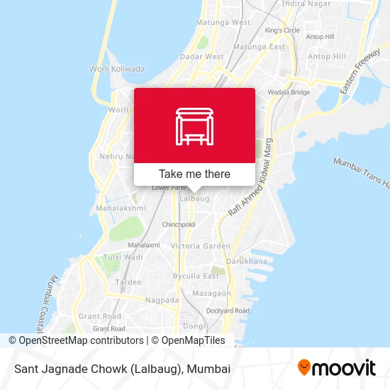 Sant Jagnade Chowk (Lalbaug) map