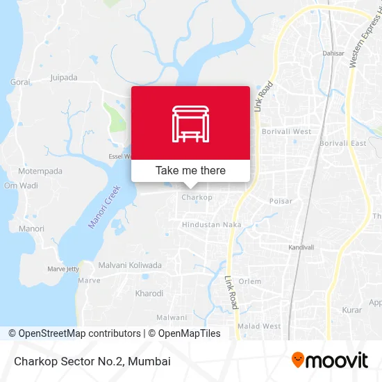 Charkop Sector No.2 map
