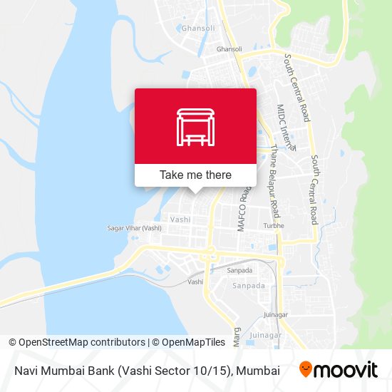 Navi Mumbai Bank (Vashi Sector 10 / 15) map